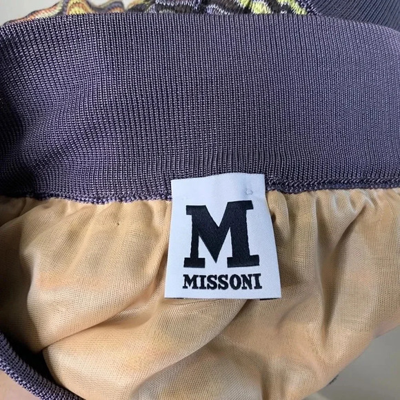 Missoni Skirt Mini Lined Vertical Striped Stripes Multicolor IT Size 40 US 4 - Picture 2 of 7